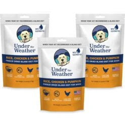 Under The Weather Rice, Chicken & Pumpkin Freeze-Dried Dog Food, 6-oz Bag, 3 Count