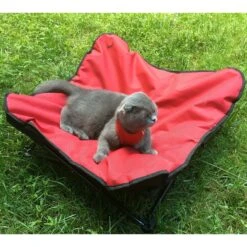 HDP Elevated Padded Napper Cot Space Saver Dog Bed, Red, Large -Cozy Paws 882910 PT2. AC SS1800 V1686246219