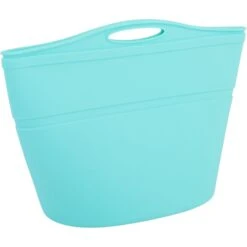 Pounce + Fetch Heavy Duty Silicone Travel Bag Bowl, Aqua, 4-cup -Cozy Paws 883310 PT7. AC SS1800 V1689256538