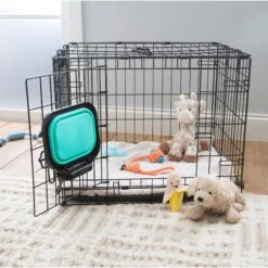 Pounce + Fetch Cage Collapsible Foldable Bowl, Teal, 16-oz -Cozy Paws 883342 PT2. AC SS1800 V1686246277