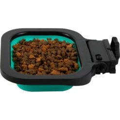 Pounce + Fetch Cage Collapsible Foldable Bowl, Teal, 16-oz -Cozy Paws 883342 PT6. AC SS1800 V1686248942