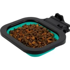 Pounce + Fetch Cage Collapsible Foldable Bowl, Teal, 16-oz -Cozy Paws 883342 PT7. AC SS1800 V1686246231