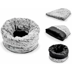 P.L.A.Y. Pet Lifestyle And You Snuggle Covered/Bolster Cat & Dog Bed -Cozy Paws 88378 PT2. AC SS1800 V1566315761