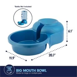 Petmate Big Blue Outdoor Dog Water Bowl, 5-gal -Cozy Paws 891350 PT3. AC SS1800 V1688579738