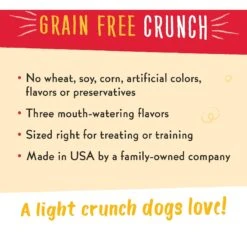 Charlee Bear Natural Bear Crunch Grain-Free Turkey, Sweet Potato & Cranberry Dog Treats -Cozy Paws 89510 PT3. AC SS1800 V1588769872
