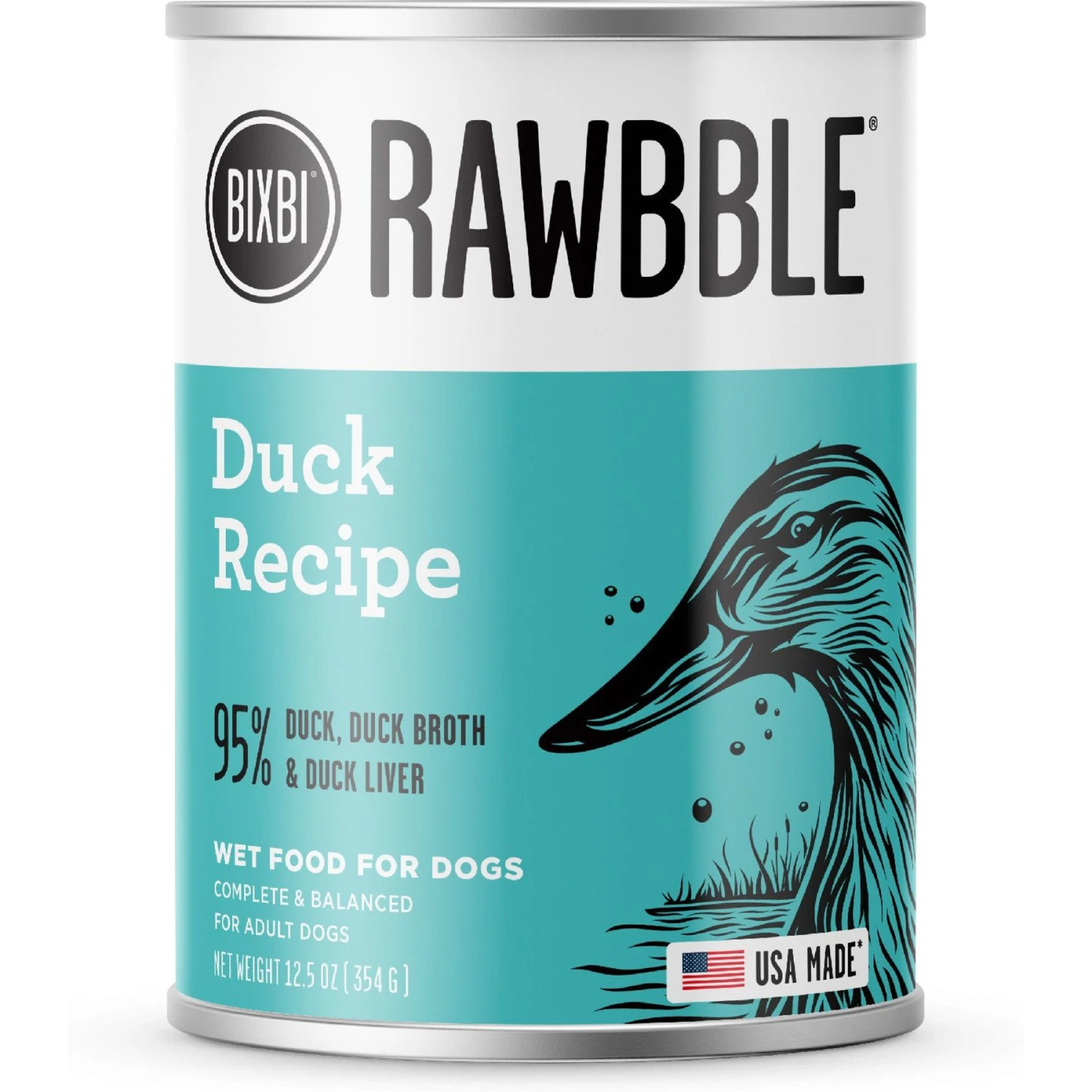 BIXBI Rawbble Grain-Free Canned Duck Recipe Wet Dog Food, 12.5-oz Can, Case Of 12 3 BIXBI Rawbble Grain-Free Canned Duck Recipe Wet Dog Food, 12.5-oz Can, Case Of 12