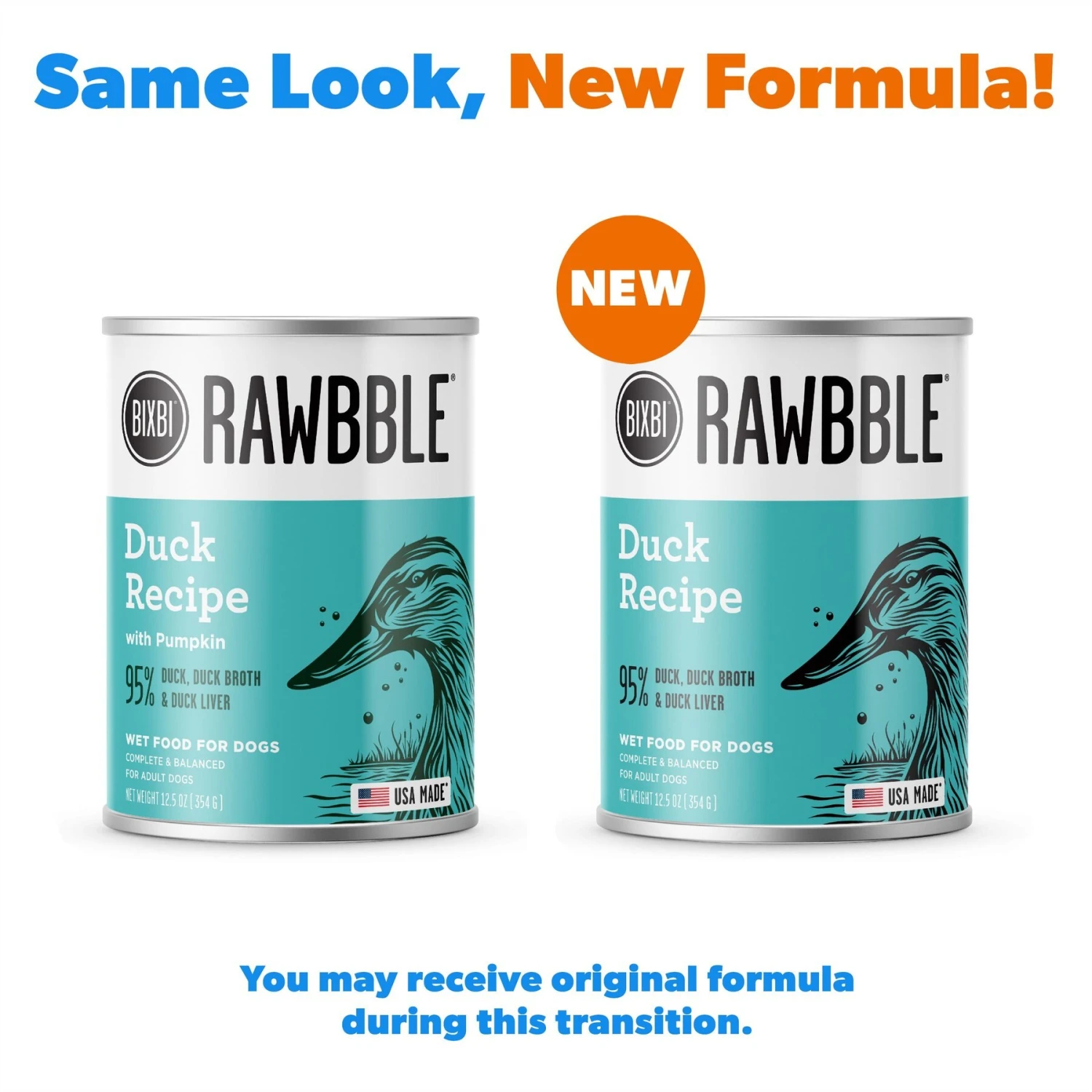 BIXBI Rawbble Grain-Free Canned Duck Recipe Wet Dog Food, 12.5-oz Can, Case Of 12 4 BIXBI Rawbble Grain-Free Canned Duck Recipe Wet Dog Food, 12.5-oz Can, Case Of 12 - Image 2