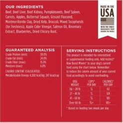 Instinct Raw Boost Mixers Beef Recipe Grain-Free Freeze-Dried Dog Food Topper -Cozy Paws 89610 PT6. AC SS1800 V1690580613