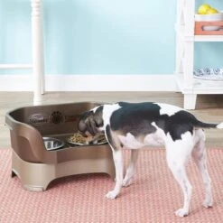 Neater Pets Neater Feeder Deluxe Elevated & Mess-Proof Dog Bowls, Bronze -Cozy Paws 89627 PT4. AC SS1800 V1631139101