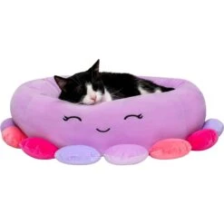 Squishmallows JPT Beula The Octopus Cat & Dog Bed, Purple -Cozy Paws 898158 PT5. AC SS1800 V1688061532