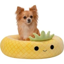 Squishmallows JPT Maui The Pineapple Cat & Dog Bed, Yellow -Cozy Paws 898214 PT4. AC SS1800 V1688072138