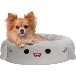 Squishmallows JPT Gordon The Shark Cat & Dog Bed, Grey -Cozy Paws 898246 PT4. AC SS1800 V1688053909