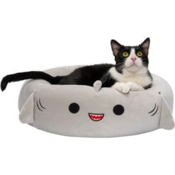 Squishmallows JPT Gordon The Shark Cat & Dog Bed, Grey -Cozy Paws 898246 PT6. AC SS1800 V1688062317