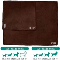 PetAmi Sherpa Dog & Cat Reversible Blanket -Cozy Paws 902782 PT5. AC SS1800 V1687813467