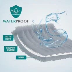 PetAmi Furry Faux Fur Waterproof Cat & Dog Blanket -Cozy Paws 902854 PT2. AC SS1800 V1687814908