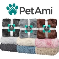 PetAmi Furry Faux Fur Waterproof Cat & Dog Blanket -Cozy Paws 902854 PT6. AC SS1800 V1687814377