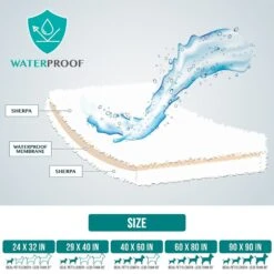 PetAmi Fluffy Waterproof Cat & Dog Blanket -Cozy Paws 903366 PT3. AC SS1800 V1687887361