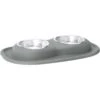 WeatherTech Double Low Stainless Steel Cat & Dog Pet Feeding System -Cozy Paws 904550 MAIN. AC SS1800 V1695934477