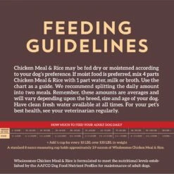 Wholesomes Chicken Meal & Rice Formula Adult Dry Dog Food -Cozy Paws 90740 PT6. AC SS1800 V1626366376