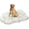 LaiFug Luxury Faux Fur Sheepskin Dog Bed, Large