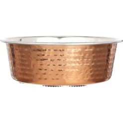 Neater Pets Brands Decorative Hammered Dog & Cat Bowl -Cozy Paws 909350 PT1. AC SS1800 V1688579676