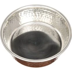 Neater Pets Brands Decorative Hammered Dog & Cat Bowl -Cozy Paws 909350 PT2. AC SS1800 V1688579676