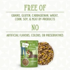 Weruva Dogs In The Kitchen Lamburgini With Lamb & Pumpkin Au Jus Grain-Free Dog Food Pouches -Cozy Paws 91012 PT4. AC SS1800 V1701362326