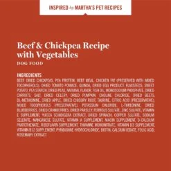 Martha Stewart Pet Food Beef & Chickpea Recipe With Garden Vegetables Dry Dog Food -Cozy Paws 910934 PT5. AC SS1800 V1692200497