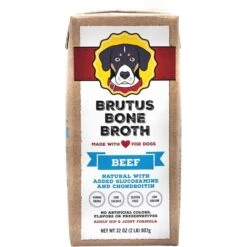 Brutus Broth Bone Broth Beef Flavor Hip & Joint Human-Grade Dog Food Topper, 32-oz Box & Brutus Broth Bone Broth Chicken Flavor Hip & Joint Human-Grade Dog Food Topper, 32-oz Box -Cozy Paws 916422 PT1. AC SS1800 V1689884612
