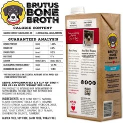 Brutus Broth Bone Broth Beef Flavor Hip & Joint Human-Grade Dog Food Topper, 32-oz Box & Brutus Broth Bone Broth Chicken Flavor Hip & Joint Human-Grade Dog Food Topper, 32-oz Box -Cozy Paws 916422 PT3. AC SS1800 V1689882775