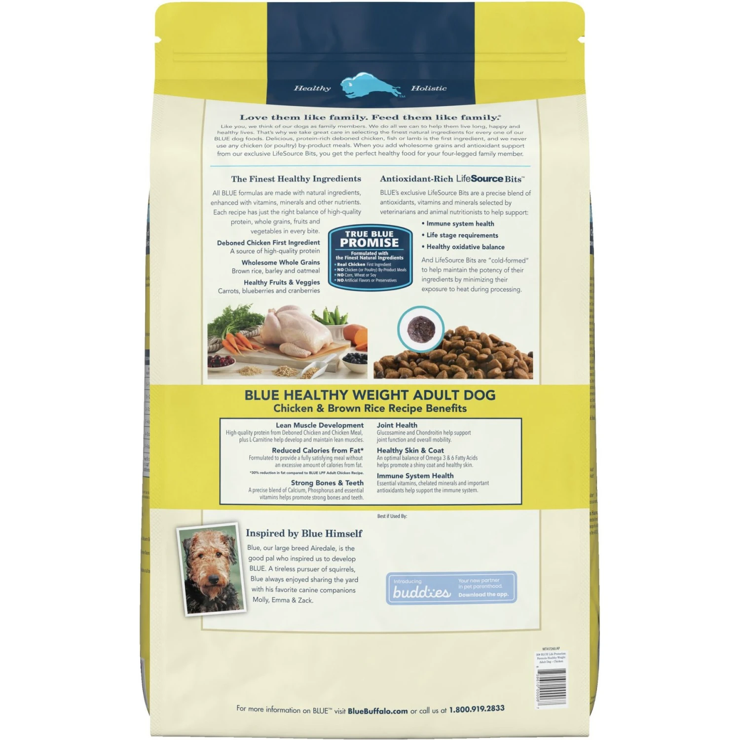 Blue Buffalo Life Protection Formula Healthy Weight Adult Chicken & Brown Rice Recipe Dry Dog Food & Blue Buffalo Homestyle Recipe Healthy Weight Chicken Dinner With Garden Vegetables & Brown Rice Canned Dog Food 9 Blue Buffalo Life Protection Formula Healthy Weight Adult Chicken & Brown Rice Recipe Dry Dog Food & Blue Buffalo Homestyle Recipe Healthy Weight Chicken Dinner With Garden Vegetables & Brown Rice Canned Dog Food - Image 7