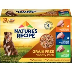 Nature's Recipe Variety Pack Grain-Free Wet Dog Food & Nature's Recipe Original Grain-Free Variety Pack Wet Dog Food -Cozy Paws 916542 PT5. AC SS1800 V1689883420