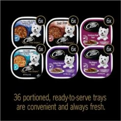 Cesar Home Delights & Classic Loaf In Sauce Variety Pack Small Breed Adult Wet Dog Food Trays & Cesar Steak Lovers Variety Pack Small Breed Adult Wet Dog Food Trays -Cozy Paws 916550 PT2. AC SS1800 V1689884008