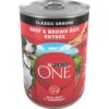 Purina ONE SmartBlend Classic Ground Beef & Brown Rice Entree Adult Canned Dog Food -Cozy Paws 91722 MAIN. AC SS1800 V1668811233