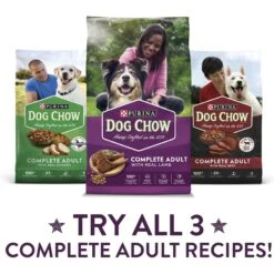 Dog Chow Complete Kibble With Lamb Flavor Dry Dog Food, 18.5-lb Bag -Cozy Paws 918910 PT5. AC SS1800 V1699367267