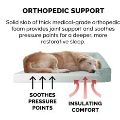 FurHaven Paw-Quilted Full Support Deluxe Chaise Orthopedic Cat & Dog Bed With Removable Cover -Cozy Paws 919878 PT6. AC SS1800 V1690905792