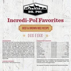 Dr. Pol Incredi-Pol Favorites Beef & Brown Rice Dog Food, 6-lb Bag -Cozy Paws 922230 PT1. AC SS1800 V1692195866