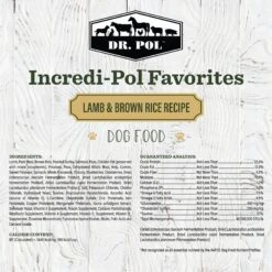 Dr. Pol Incredi-Pol Favorites Lamb & Brown Rice Dog Food, 6-lb Bag -Cozy Paws 922262 PT1. AC SS1800 V1692196198