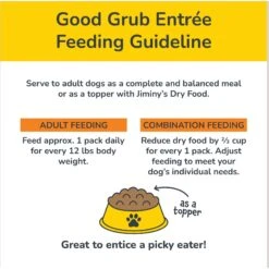 Jiminy's Good Grub Entree Organic Wet Dog Food, 6 Count -Cozy Paws 926678 PT6. AC SS1800 V1696259729