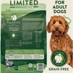 Earthborn Holistic Venture Limited Ingredient Turkey Meal & Pumpkin Grain-Free Dry Dog Food -Cozy Paws 931398 PT2. AC SS1800 V1697733669
