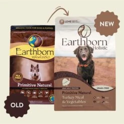 Earthborn Holistic Primitive Natural Turkey Meal & Vegetables Grain-Free Dry Dog Food -Cozy Paws 931422 PT7. AC SS1800 V1697756706