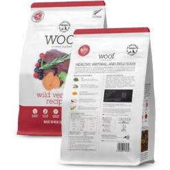 The New Zealand Natural Pet Food Co. Woof Venison Air Dried Dog Food, 26.5-oz Bag -Cozy Paws 937614 PT1. AC SS1800 V1691781103
