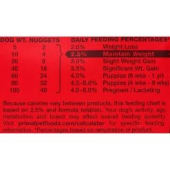 Primal Venison Nuggets Grain-Free Raw Freeze-Dried Dog Food -Cozy Paws 93935 PT7. AC SS1800 V1517352988
