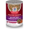 Hill's Science Diet Adult Healthy Cuisine Braised Beef, Carrots & Peas Stew Canned Dog Food