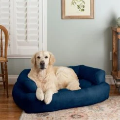 Snoozer Pet Products Luxury Microsuede Overstuffed Dog & Cat Sofa