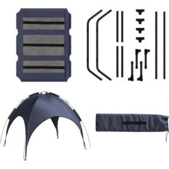 Pet Adobe Elevated Canopy Dog Bed -Cozy Paws 944486 PT6. AC SS1800 V1694027786