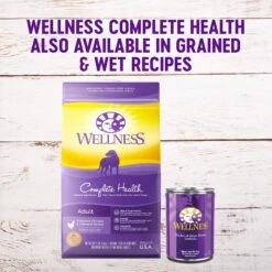 Wellness Grain-Free Complete Health Adult Deboned Chicken & Chicken Meal Recipe Dry Dog Food -Cozy Paws 95675 PT4. AC SS1800 V1605755507