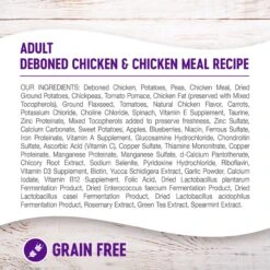 Wellness Grain-Free Complete Health Adult Deboned Chicken & Chicken Meal Recipe Dry Dog Food -Cozy Paws 95675 PT5. AC SS1800 V1605751307