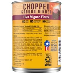 Pedigree Chopped Ground Dinner Filet Mignon Flavor Wet Dog Food, 13.2-oz Can, Case Of 12 -Cozy Paws 959030 PT1. AC SS1800 V1695058760