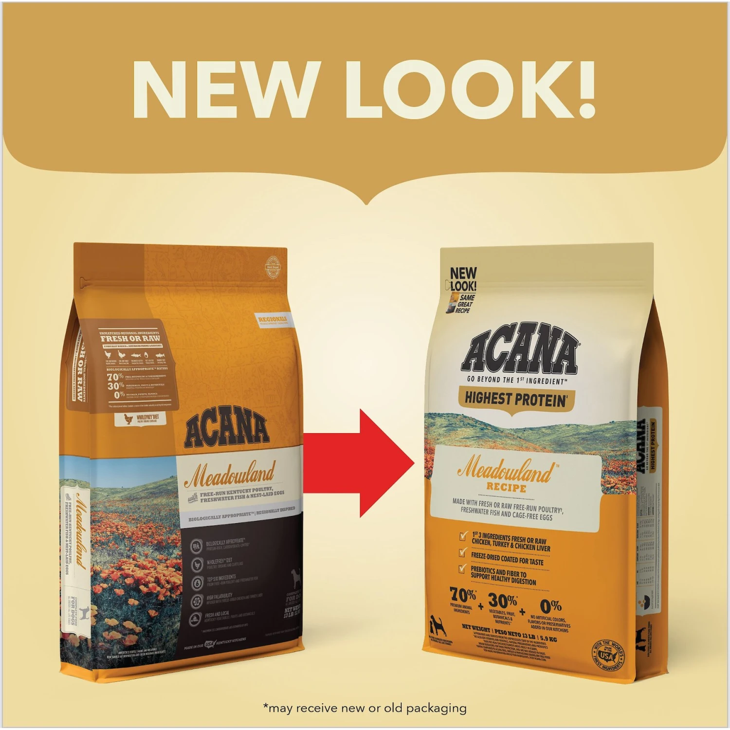 ACANA Meadowland Grain-Free Dry Dog Food 4 ACANA Meadowland Grain-Free Dry Dog Food - Image 2